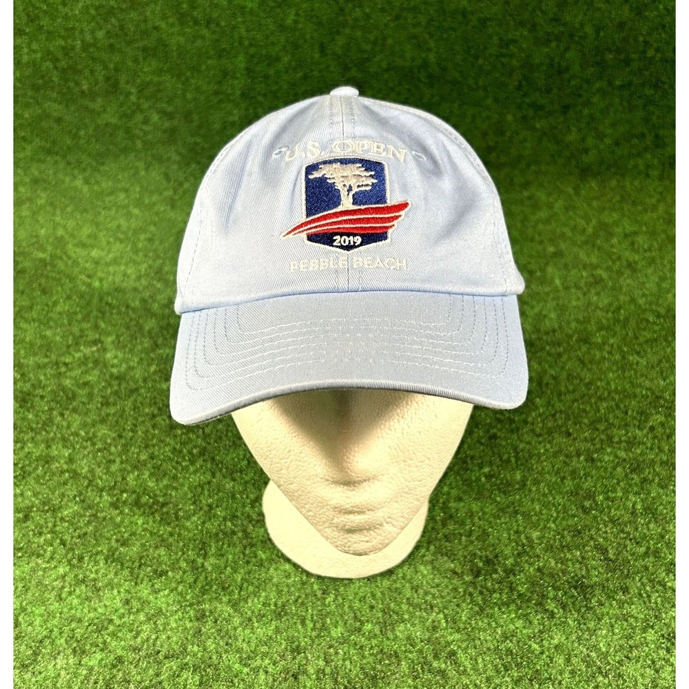 2019 US Open Cap Pebble Beach Golf Hat USGA Member Light Blue Adjustable Strap